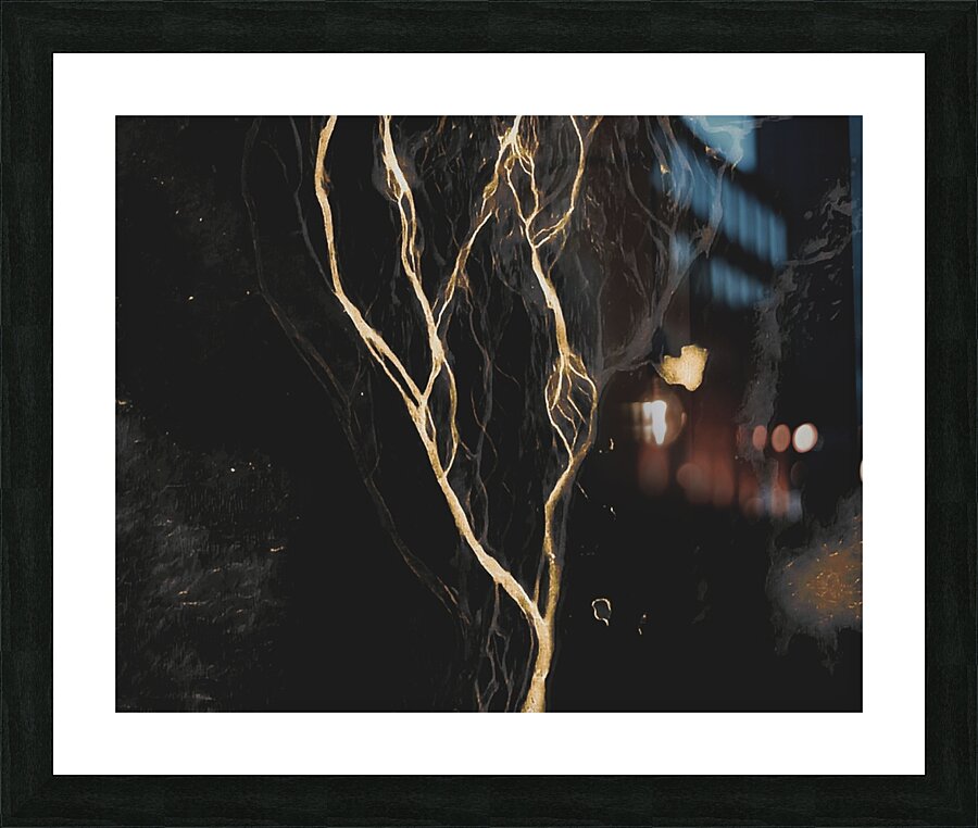 Gold Vein Picture Frame print