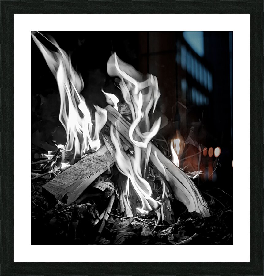 Silver Embers Picture Frame print