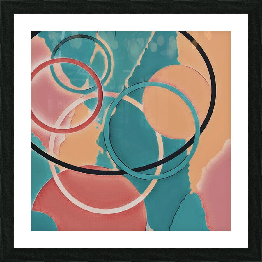 Congruent Circles Picture Frame print
