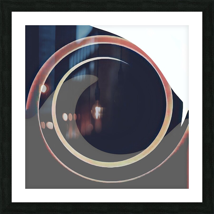 Wave Spiral Picture Frame print