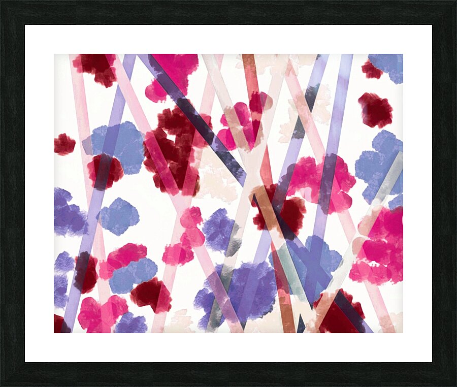 Petals Abstract Picture Frame print