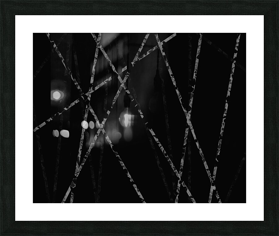 White Lines Picture Frame print