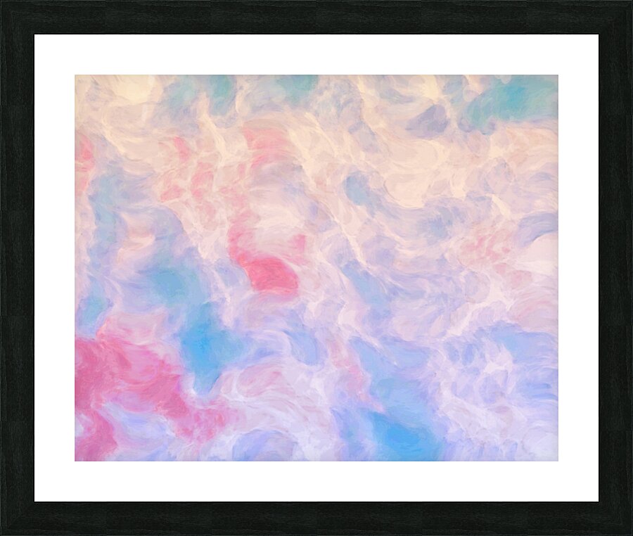 Pink & Blue Smoke Picture Frame print