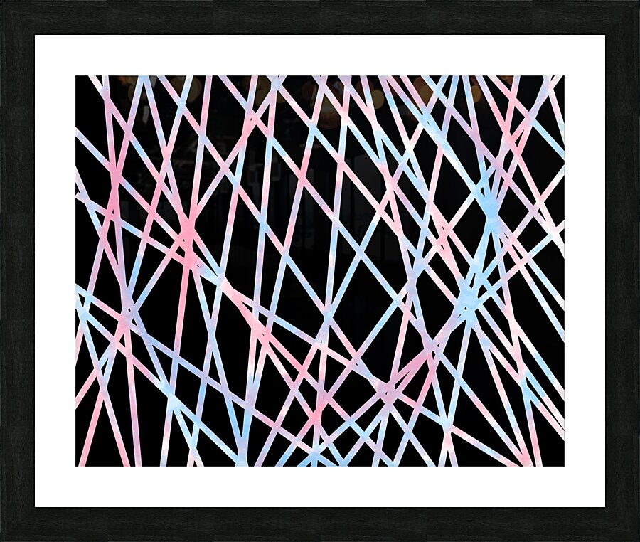 Crossing Lines Picture Frame print