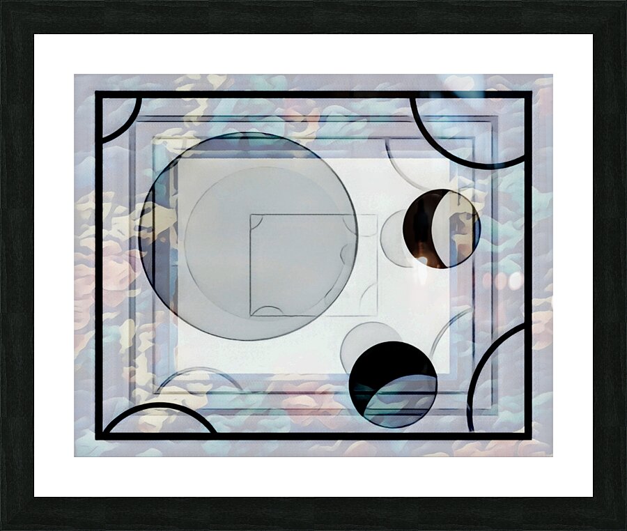 Overlapping Dimensions Picture Frame print