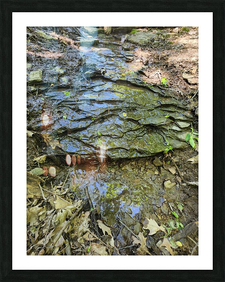 Wet Stone Picture Frame print