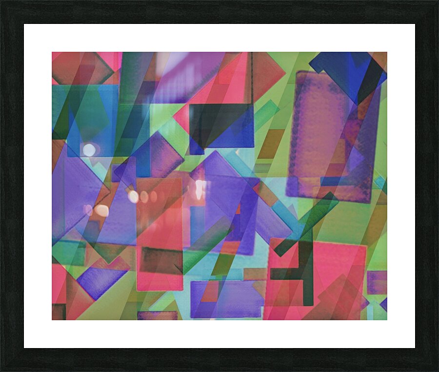 Layering Patterns Picture Frame print