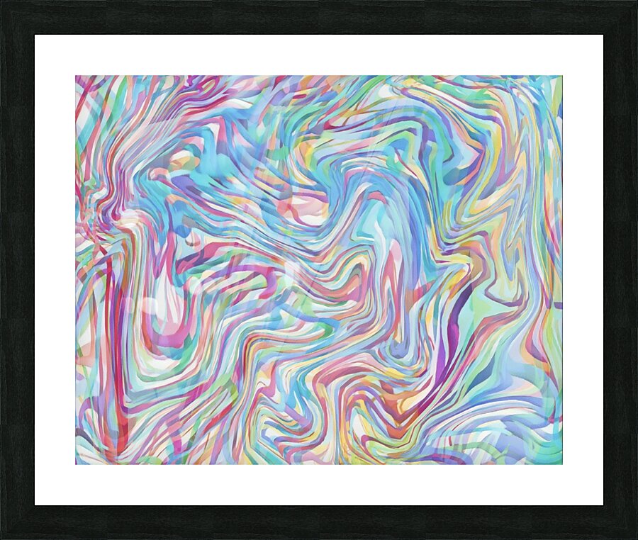 Vibrance Swirl Picture Frame print