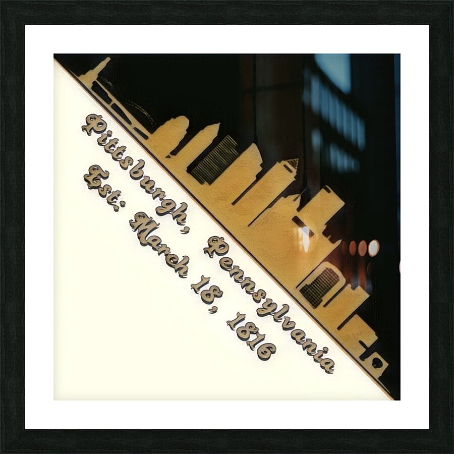 Pittsburgh Picture Frame print