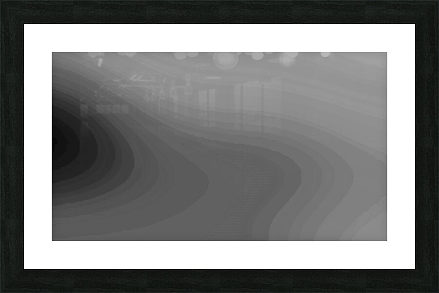Layered Half Sphere - B&W Picture Frame print