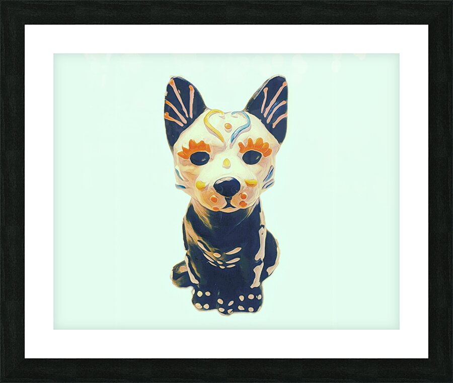 Festive Paws   Stretched Picture Frame print