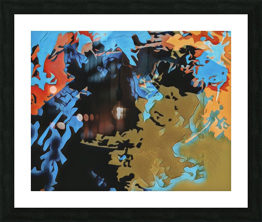 Chaotic Brushstrokes Picture Frame print