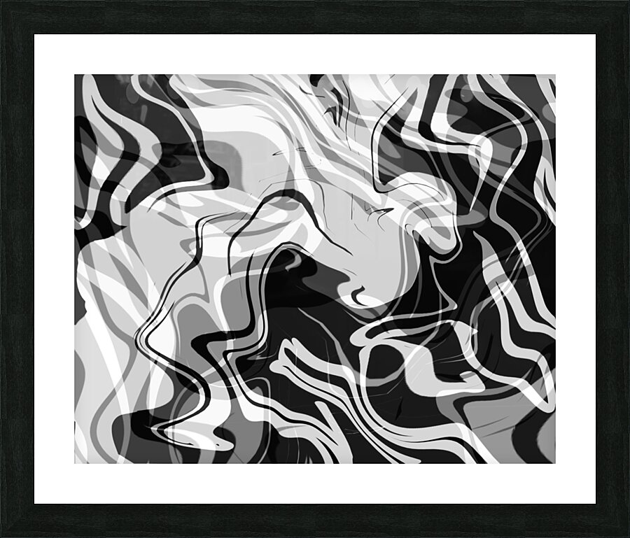 Earthly Dance - B&W Picture Frame print