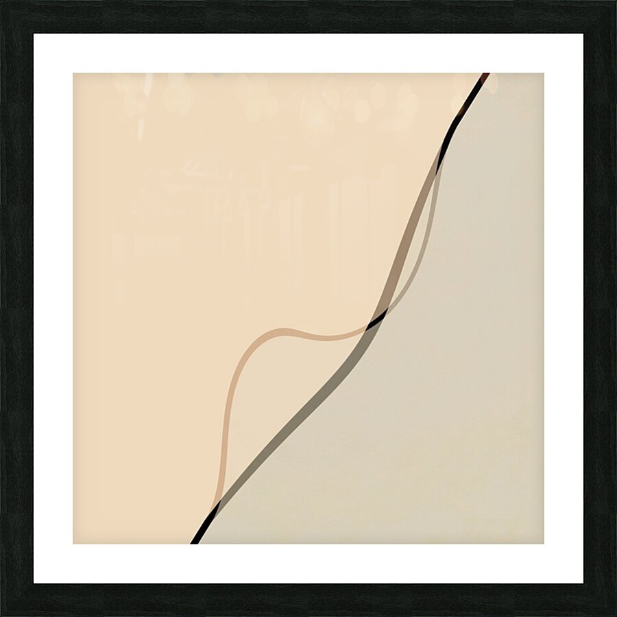Caramel Shadow Picture Frame print