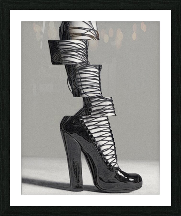 Fractured Heel Picture Frame print