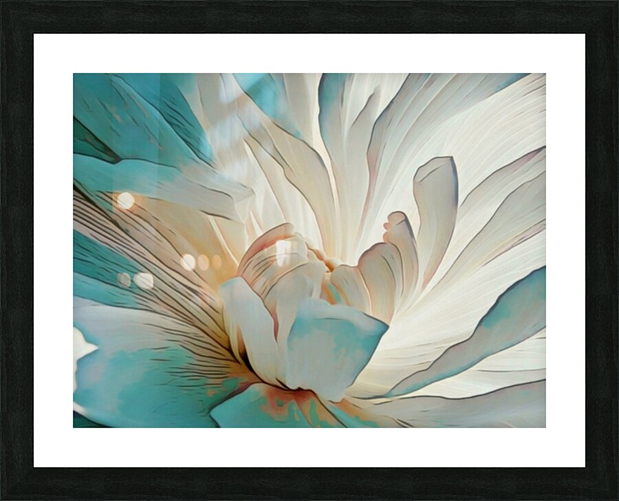 Light Petals Picture Frame print
