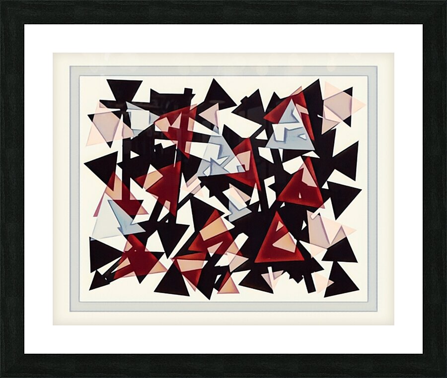 Fractured Shadows Picture Frame print