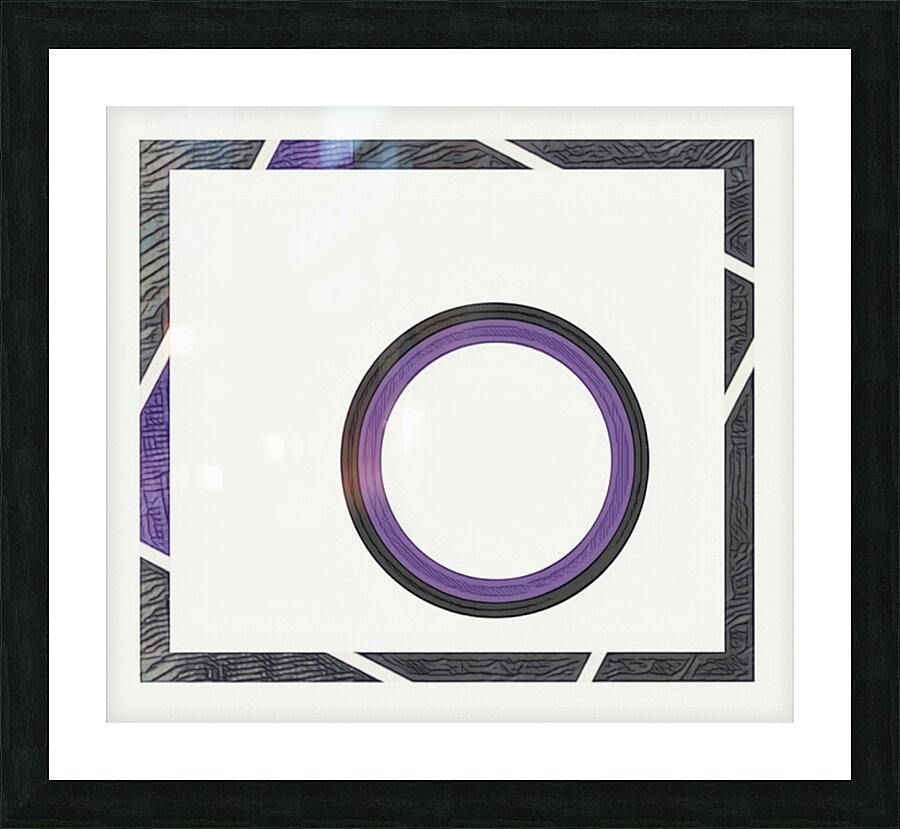 Encircled Contrast Picture Frame print
