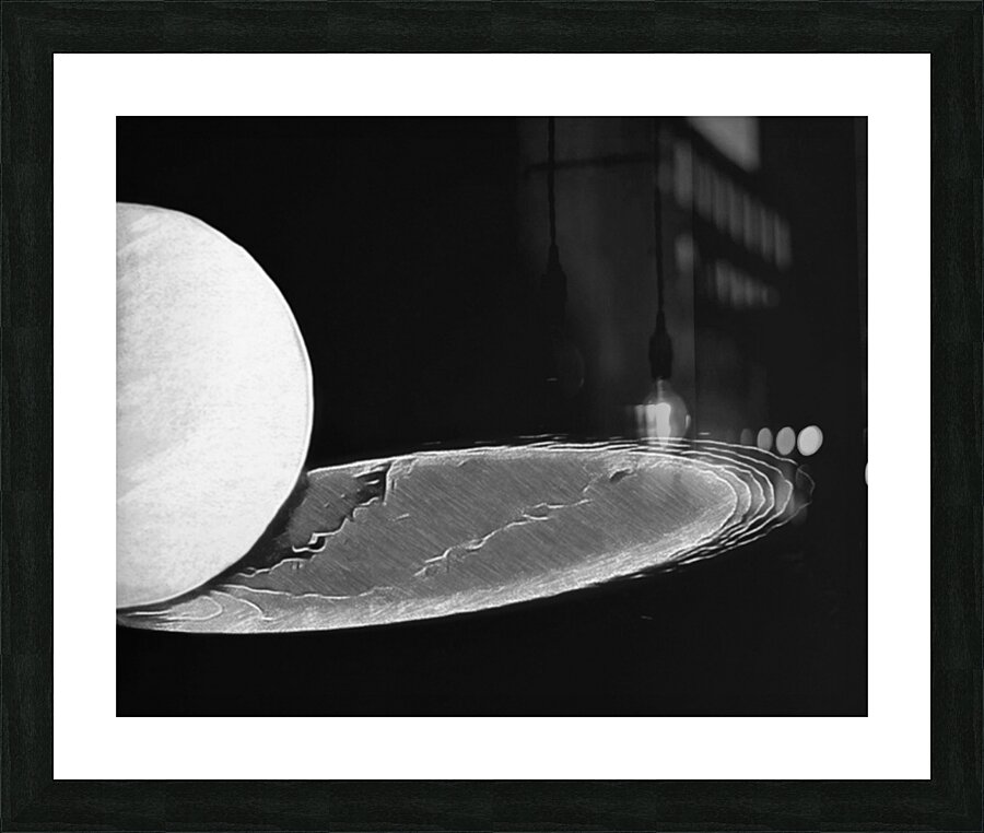 Balls Shadow - B&W Picture Frame print