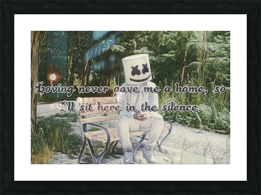 Marshmallo - Silence Picture Frame print