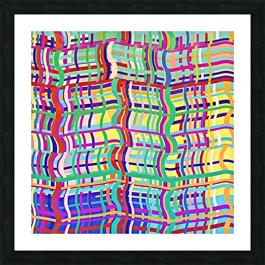 Disrupted Grid Picture Frame print