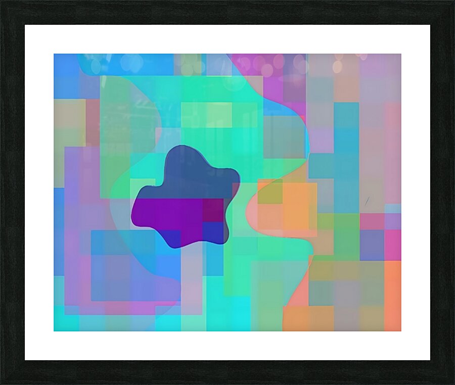 Color Within Form Picture Frame print