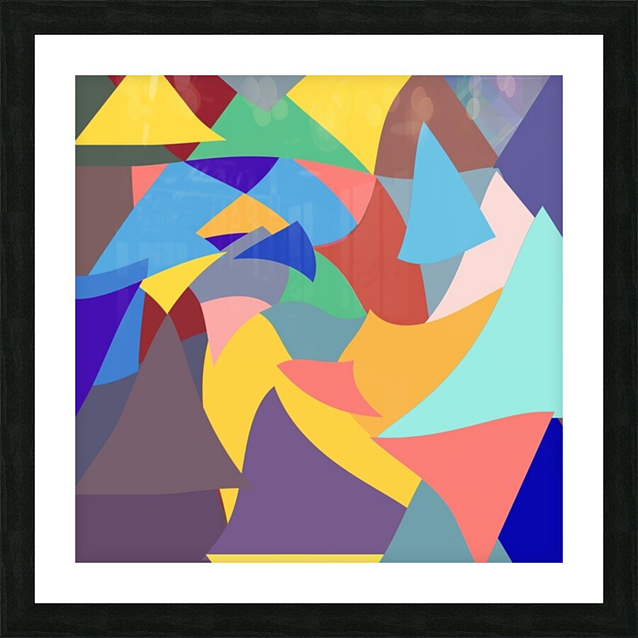 Triangular Movement Picture Frame print