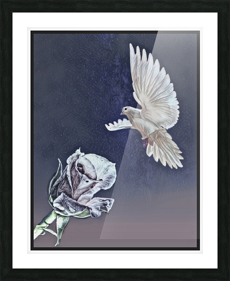 Peace and Love Picture Frame print