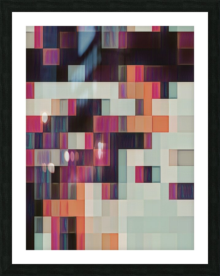 Jeweled Bricks Picture Frame print