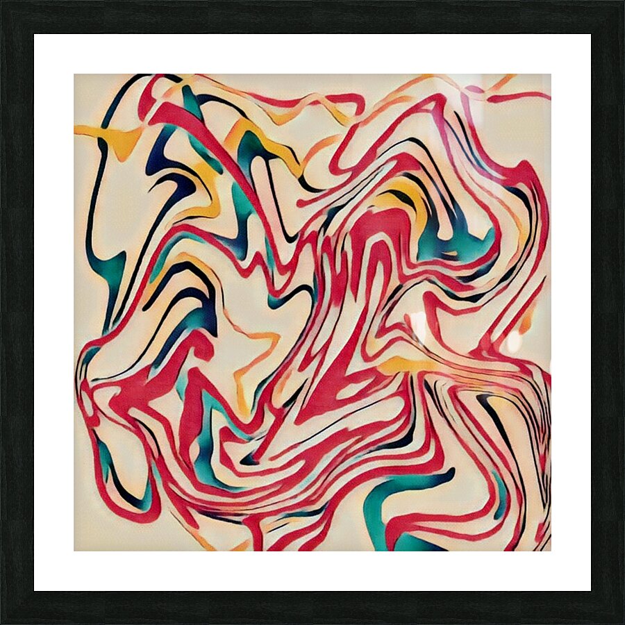 Tangled Lines Picture Frame print
