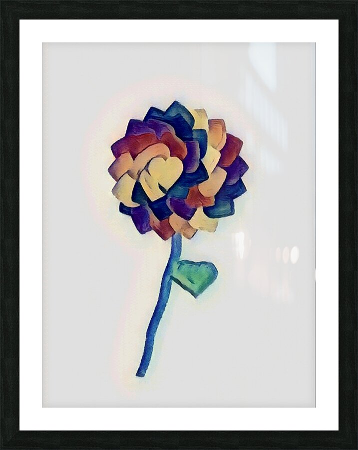 Love Flower Picture Frame print