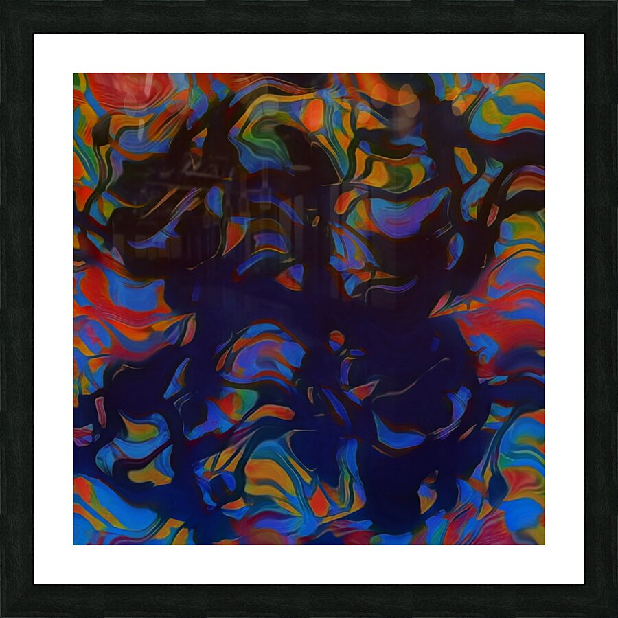 Color Clash Picture Frame print