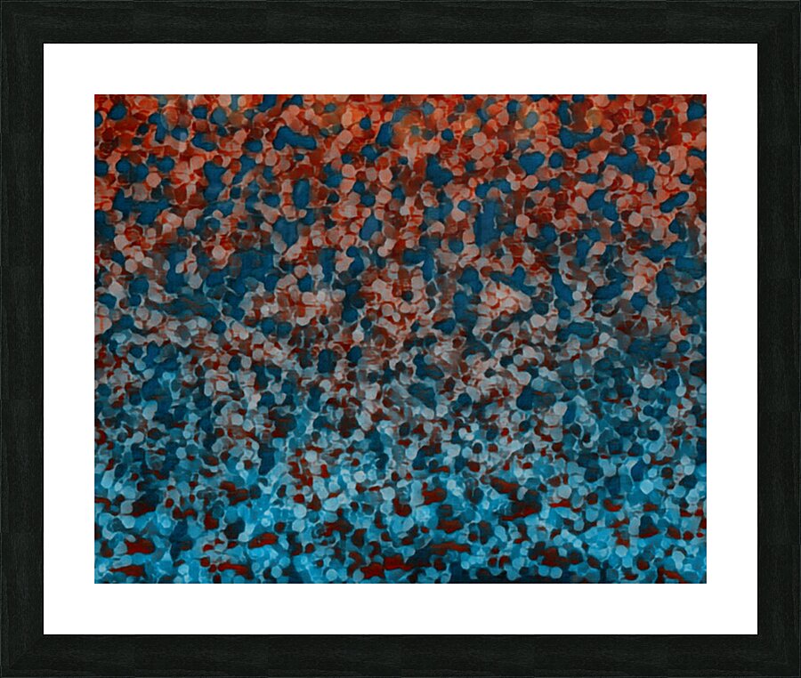 Red vs Blue Picture Frame print
