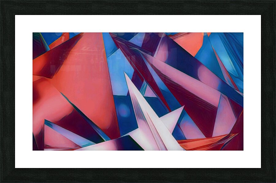 Color Shards Picture Frame print
