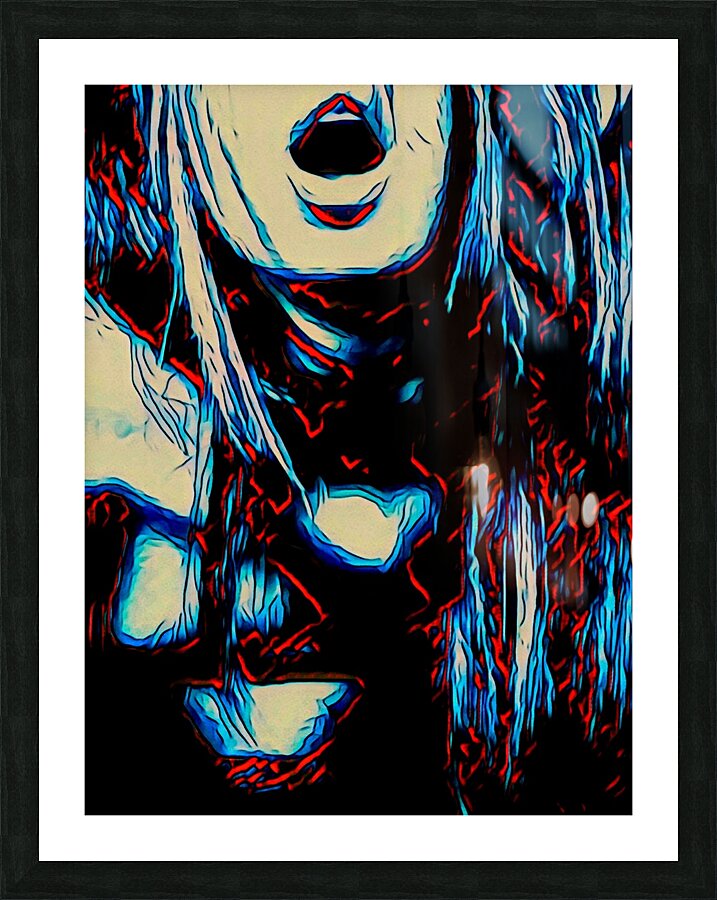 Shattered Scream Picture Frame print