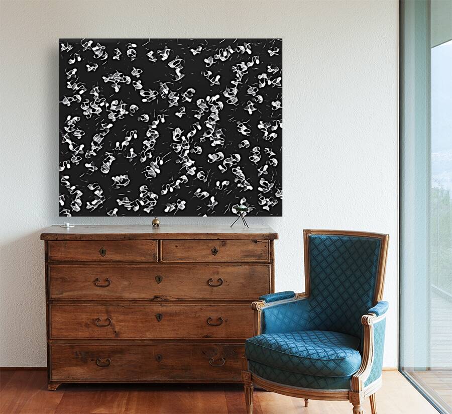 Woven Flames  - B&W Reproduction