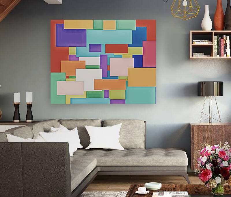 Multi Layered Color Squares Reproduction