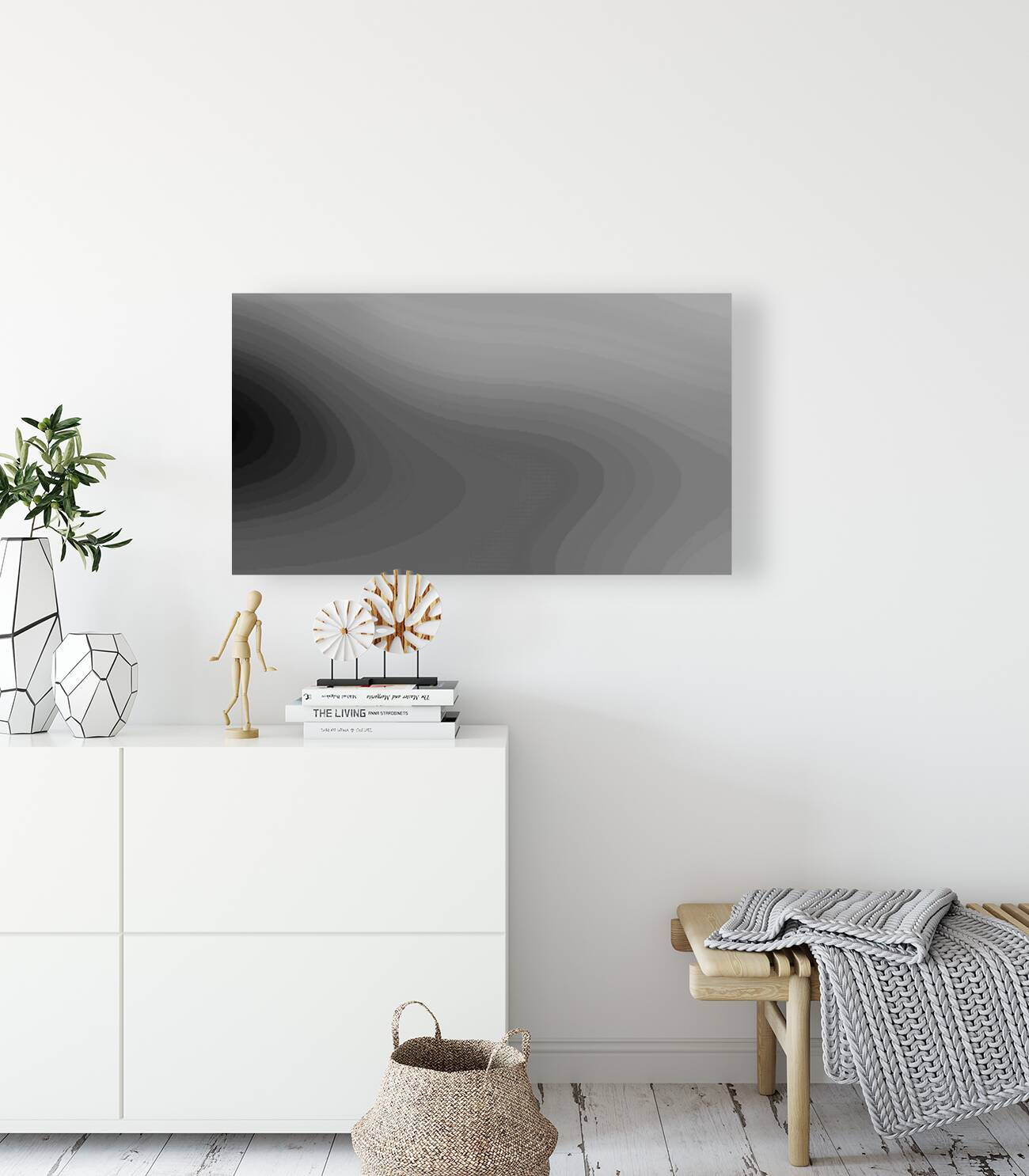 Layered Half Sphere - B&W Reproduction
