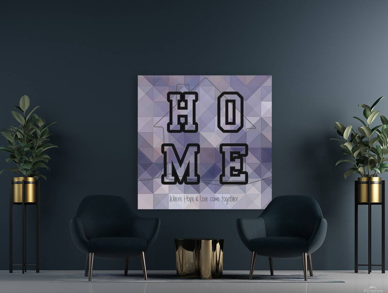 HOME - Text art Reproduction