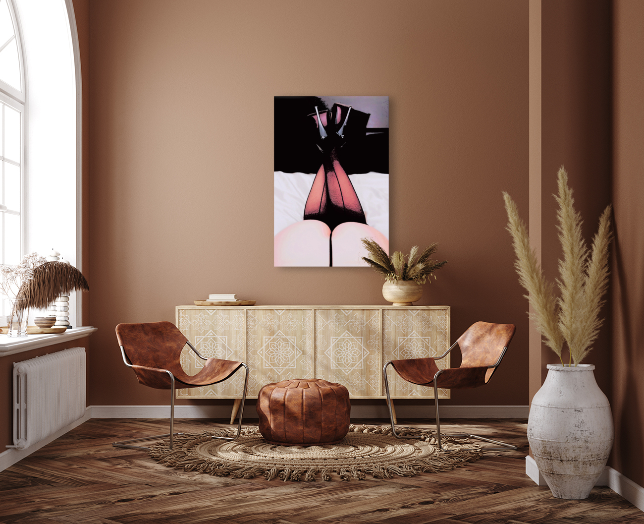 Heels & Legs - Peach Reproduction