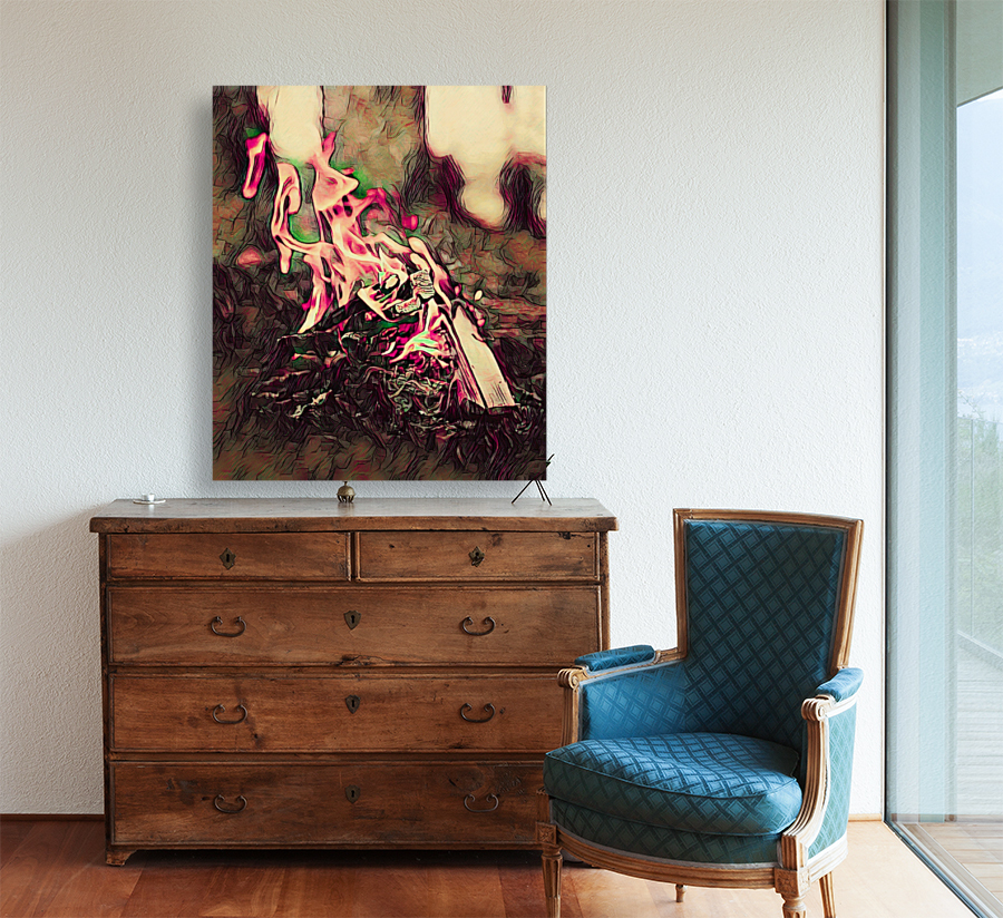 Campfire - Pink Reproduction