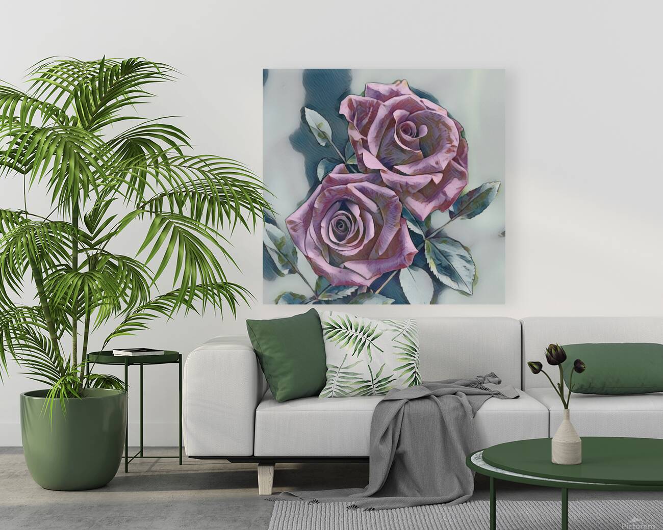 Dual Roses Reproduction