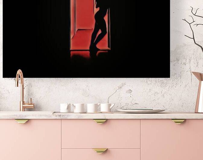 Red-Light Silhouette by Millie R Lissow