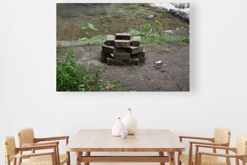Brick Firepit by Millie R Lissow