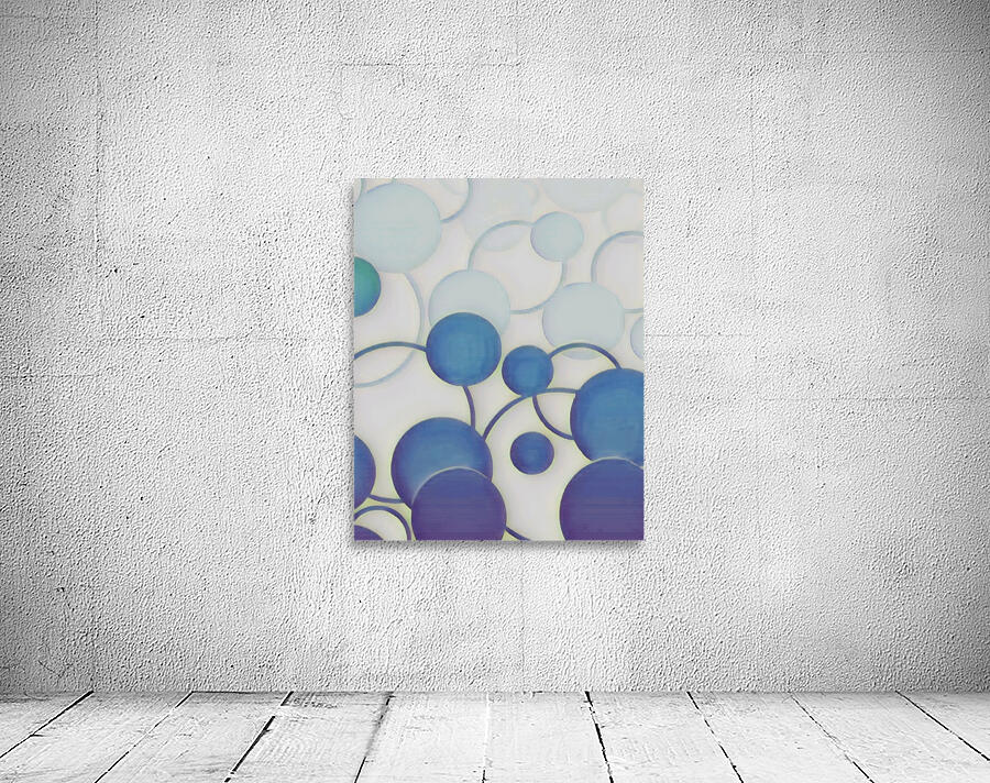 Blue Ball Lines Wall Preview