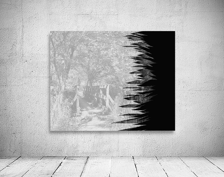 Jagged Edges B&W Wall Preview