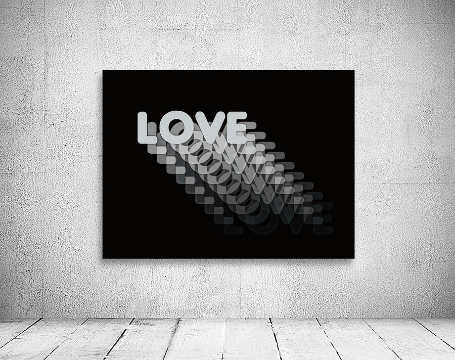 Love - B&W Wall Preview