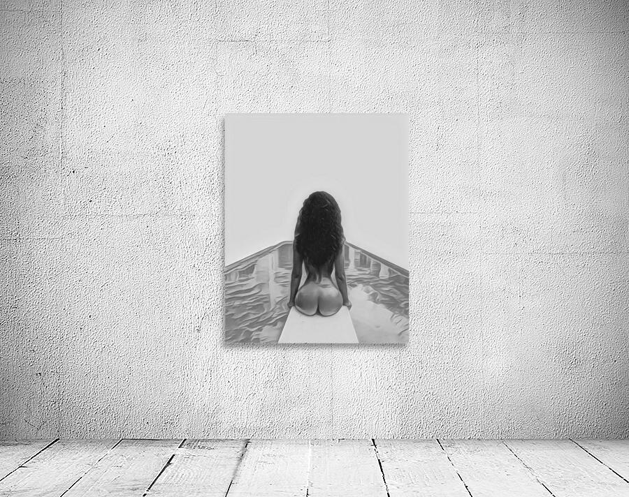 Pool View - B&W Wall Preview