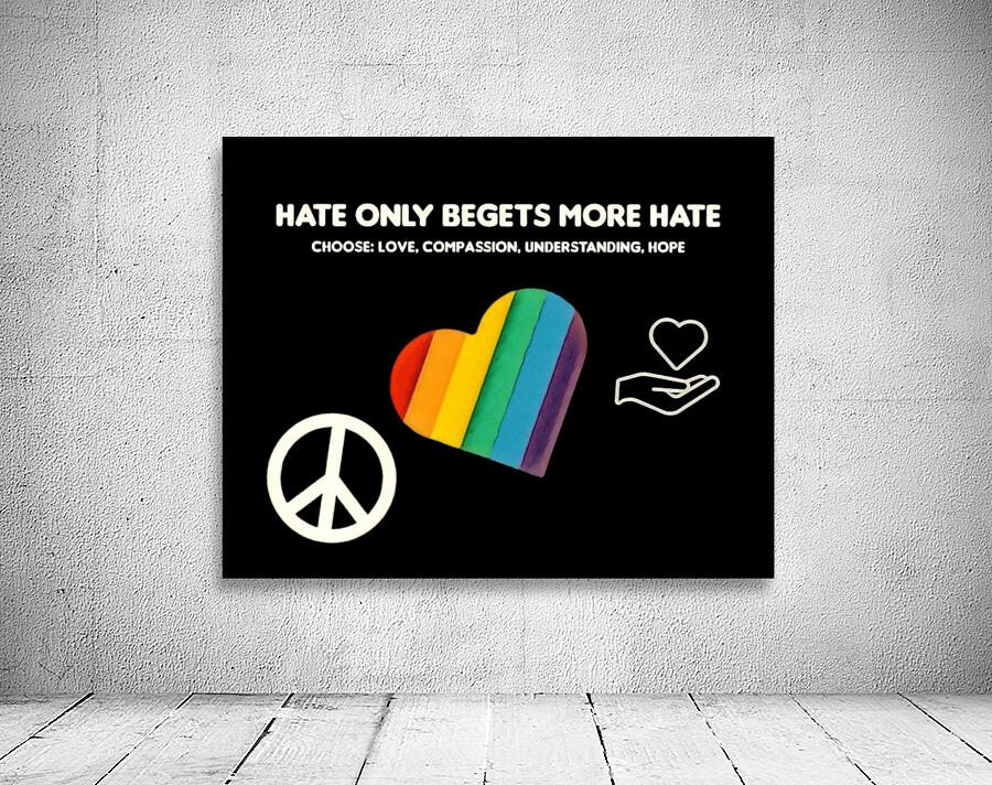 Hate Only Begets More Hate Wall Preview