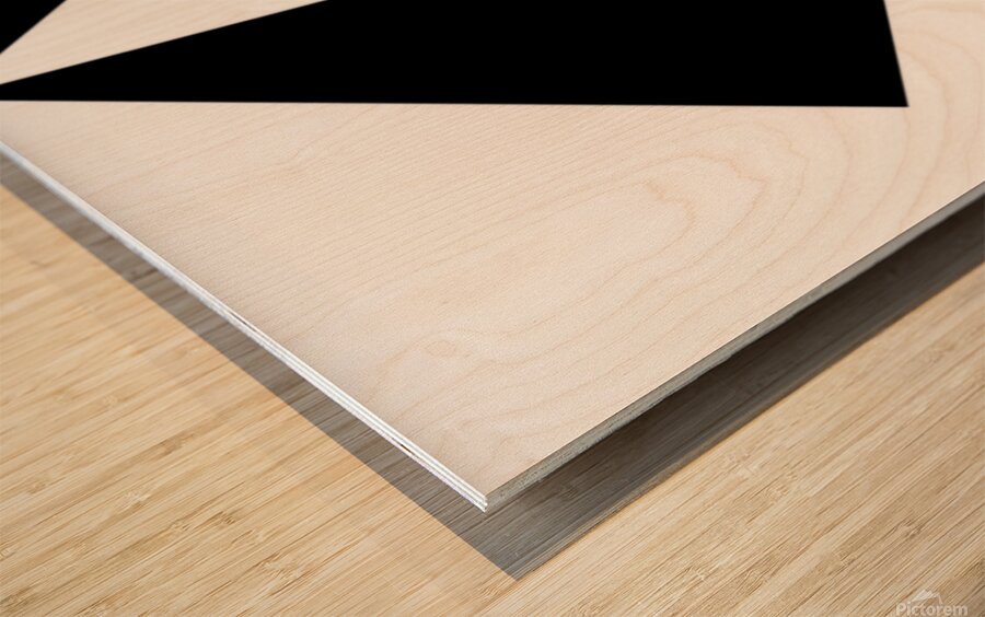 Shadowed contrast Wood print